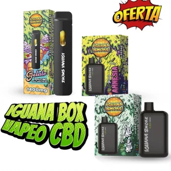 iguana box vapeo cbd full spectrum isolate y broad
