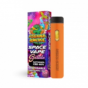 Caixa plus vaper laranja Gelato STV 2ml lado direito