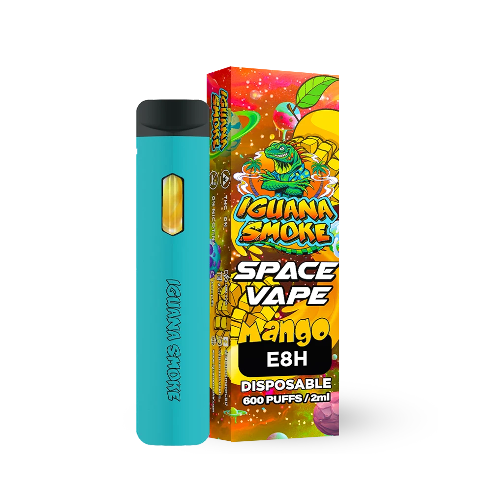 Caja más vaper azul mango E8H 2ml izq