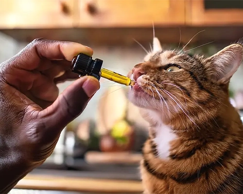 bienestar felino con aceite de CBD