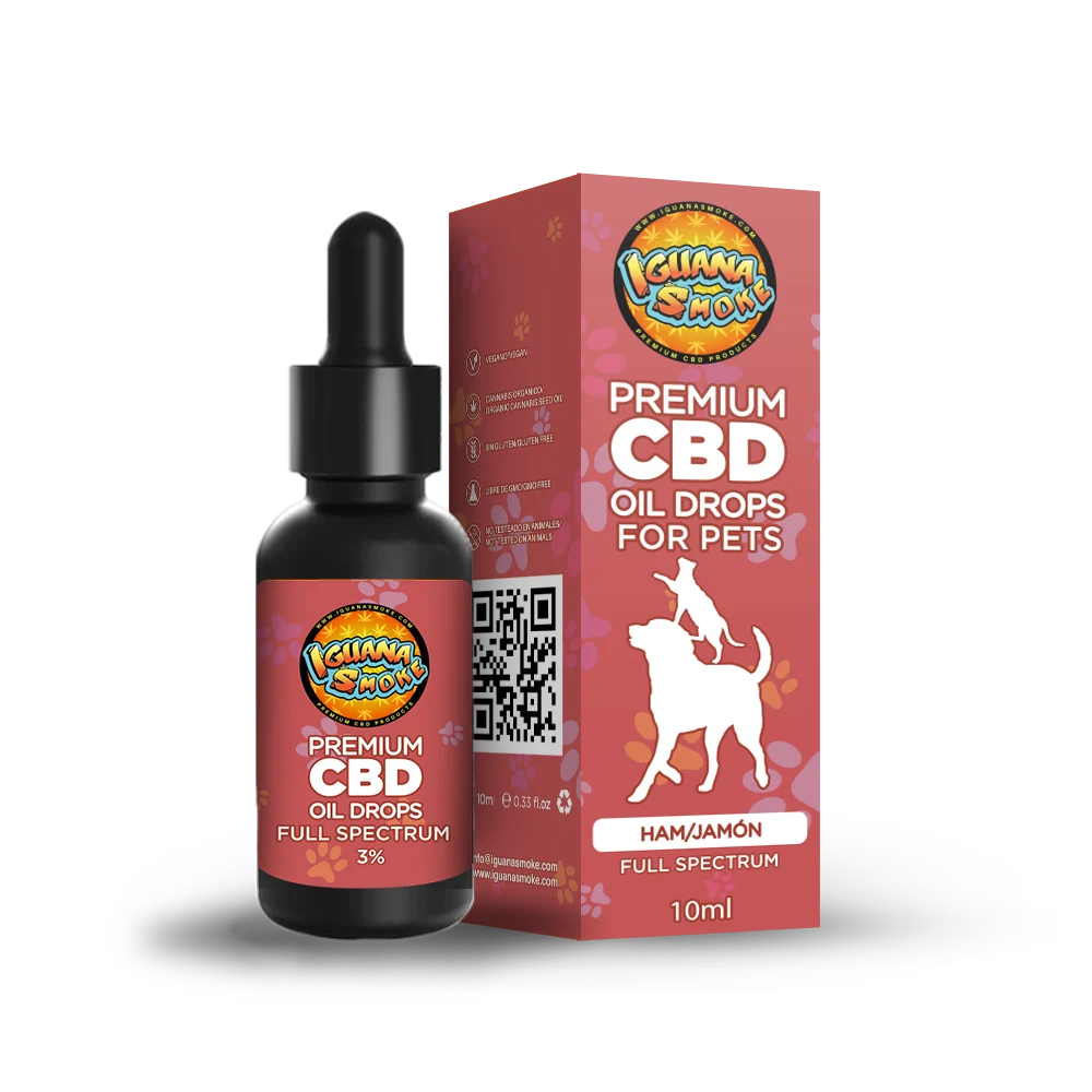 Aceite CBD de jamon para mascotas 3%