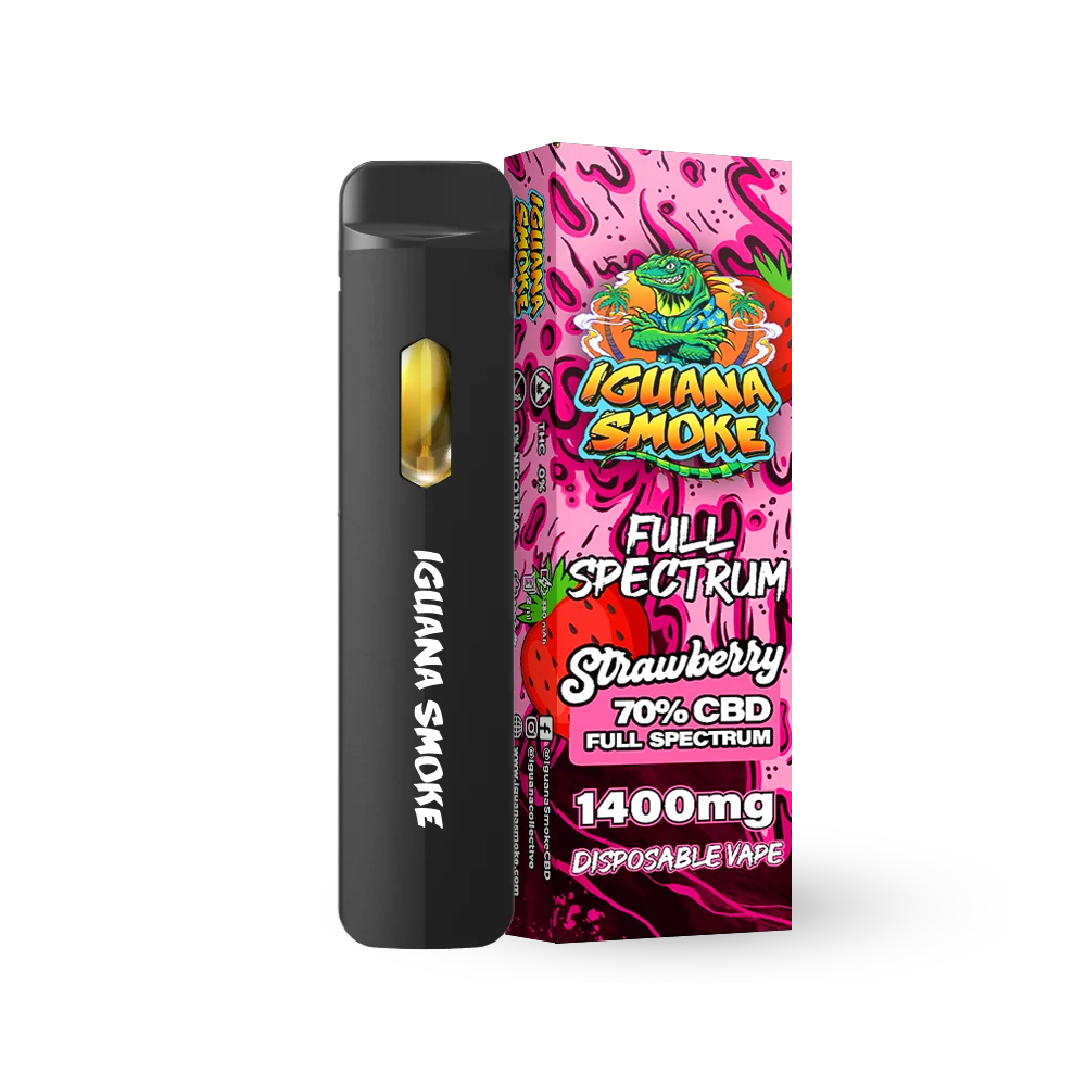 Mockup caja y pod strawberry izq