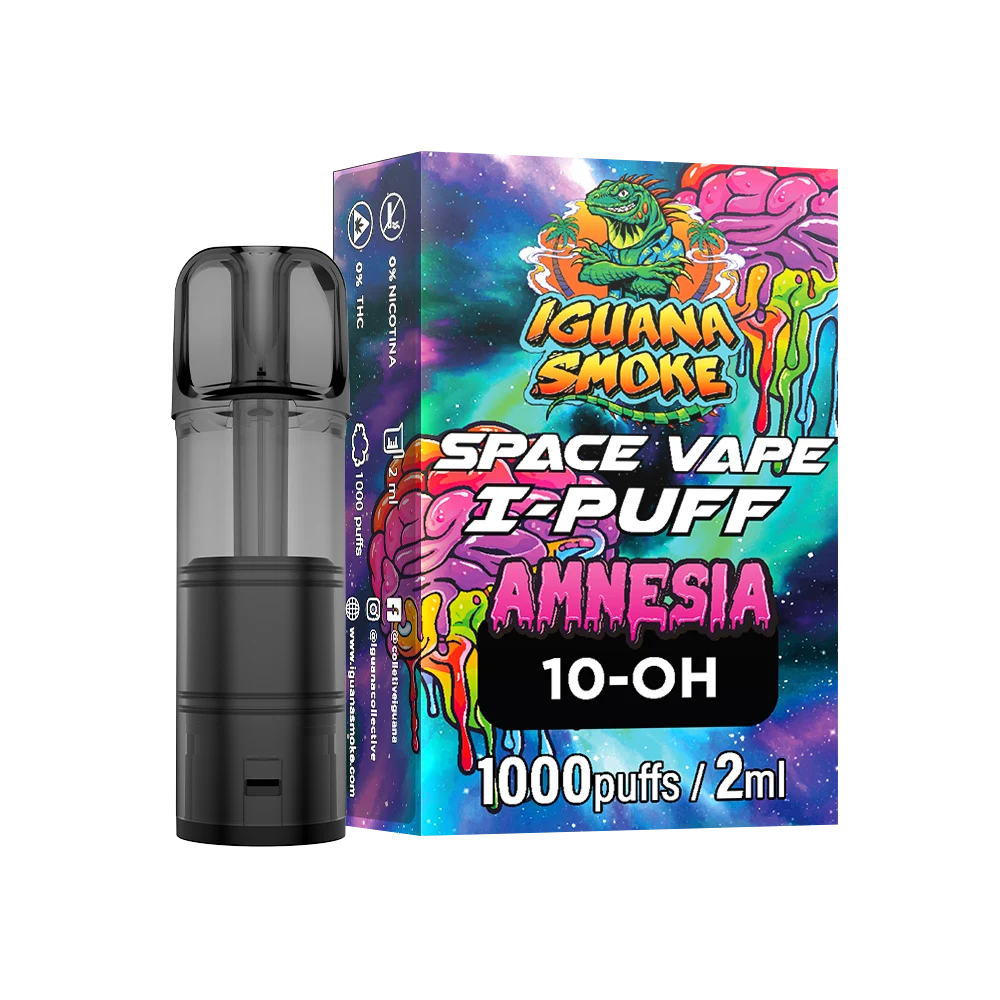 Space Vape I-PUFF amnesia 10oh dcha con cápsula