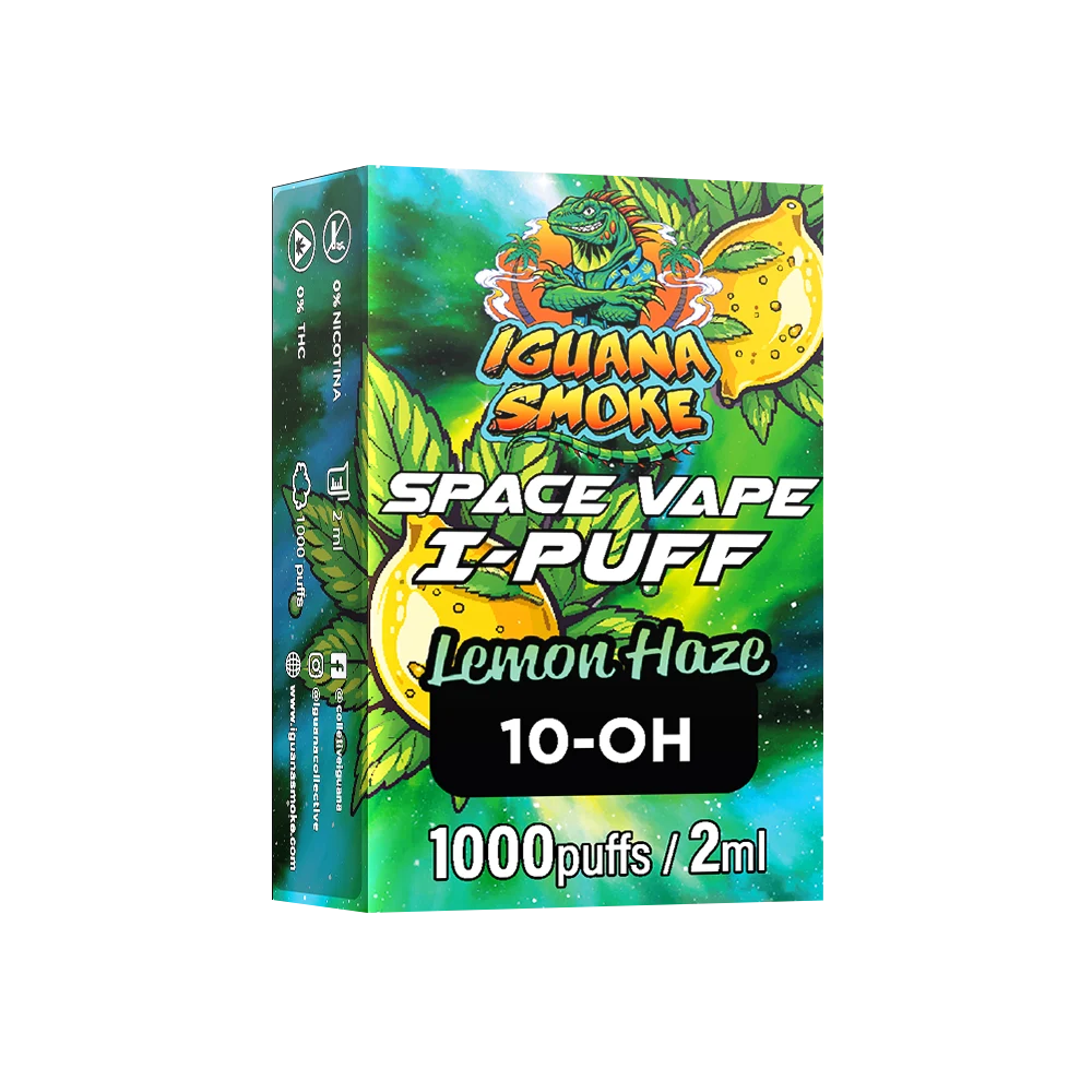 Space Vape I-PUFF lemon haze 10oh izq