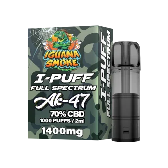 CBD I-PUFF Ak-47 dcha con cápsula